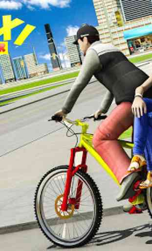 BMX Bicicleta Taxi Conducción Ciudad Pasajero 2