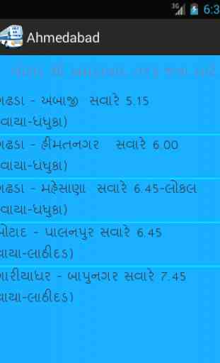 Botad City Bus Time Table 3