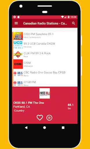 Canadian Radio Stations - Canada Radio Player App 2