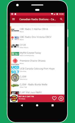 Canadian Radio Stations - Canada Radio Player App 3