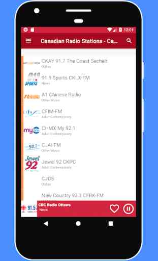 Canadian Radio Stations - Canada Radio Player App 4