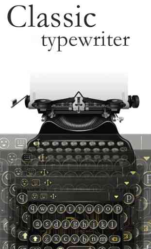Classical Black Traditional Typewriter Theme 1