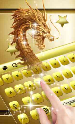 Dragón de oro Keyboard Theme 1