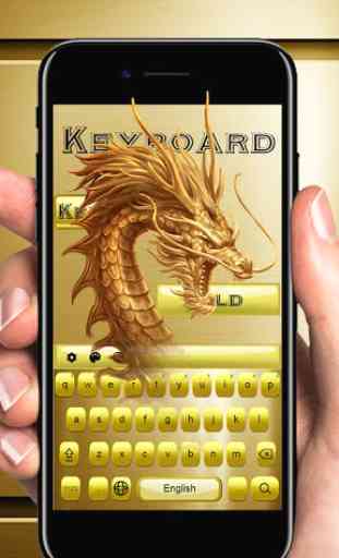 Dragón de oro Keyboard Theme 2