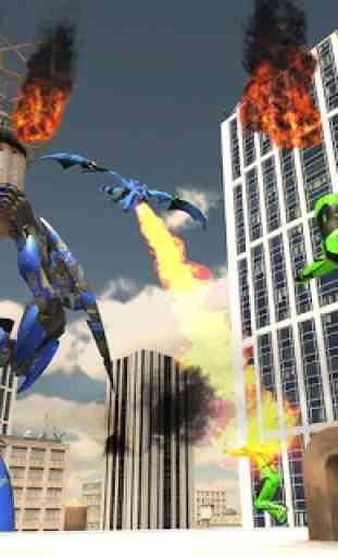 Dragón de vuelo Transform Robot City supervivencia 2