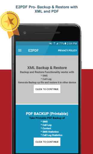 E2PDF Pro - SMS and Call Backup with Restore 1