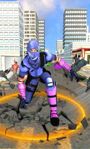 Flying Ninja Super Speed Hero Real Gangster Chase 2