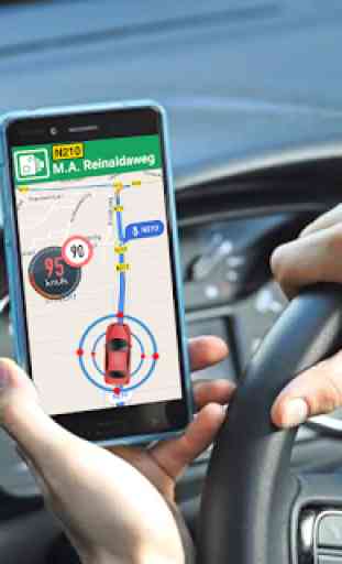 GPS Speed Camera Detector - Speedometer Route Maps 1