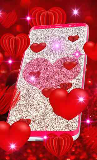 I Love You Hearts Live Wallpaper 2
