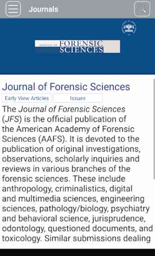 Journal of Forensic Sciences 2