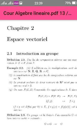 Maths: cours algebre lineaires 2