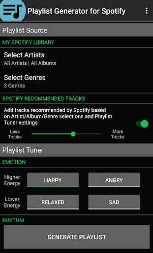 Playlist Generator for Spotify 1