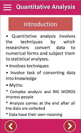 Quantitative Analysis - Student Notes App 1