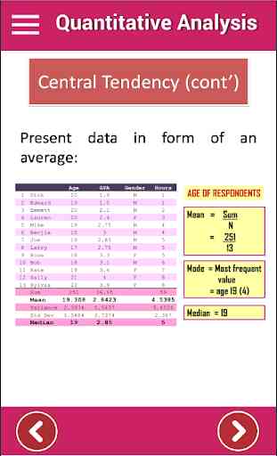 Quantitative Analysis - Student Notes App 3
