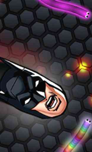 Slither Eater IO Game : Bat Hero Mask's 4 Slither 4