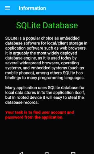 SQLite Database 2