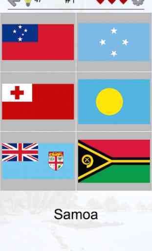 Australia y países de Oceanía - Banderas y mapas 2