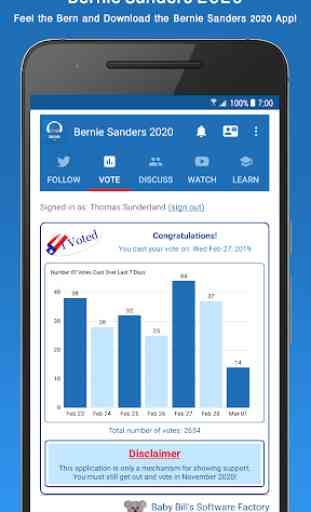 Bernie Sanders 2020: (Best Bernie App Available!) 2
