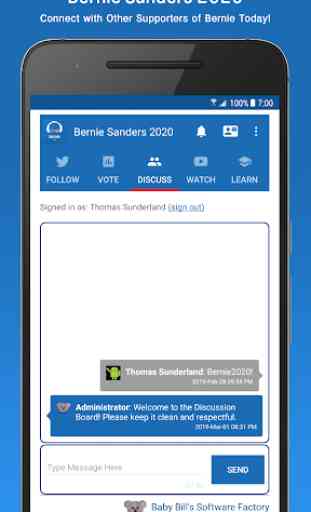 Bernie Sanders 2020: (Best Bernie App Available!) 3