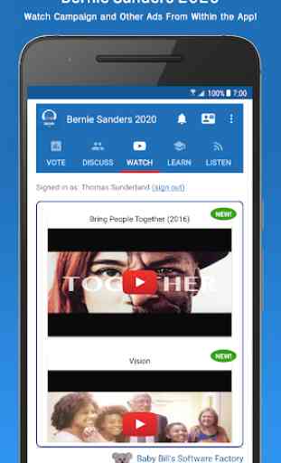 Bernie Sanders 2020: (Best Bernie App Available!) 4