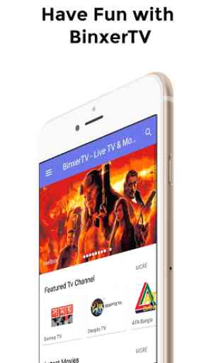 BinxerTV - Live TV and Movies Portal 1