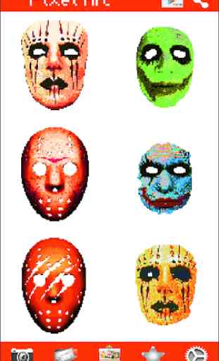 Coloring Scary Masks Pixel Art Game 4