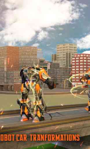 Fire Tornado Robot Transforming Game 2