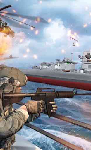 Guerrear Mundial Naval Guerra: Armada Batalla 3d 4