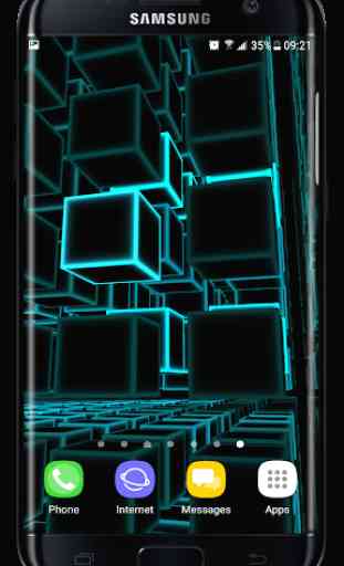 Infinity Parallax Cubes 2 3D Live Wallpaper 1