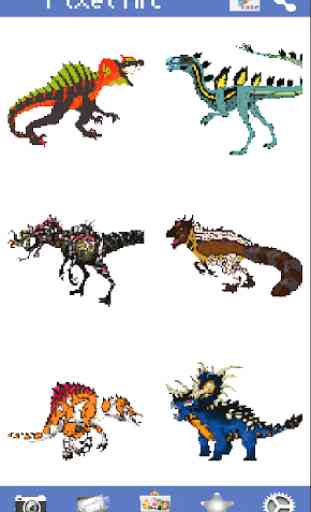 Jurassic Coloring Book: Hybrid Dino Pixel Art 4