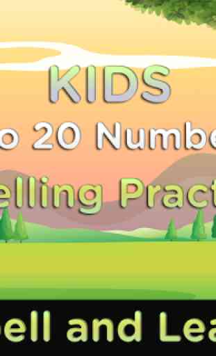 Kids 1 to 20 Numbers Spelling 1