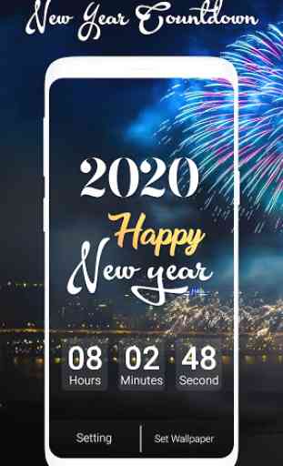 New Year 2020 Countdown 3