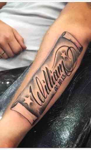 Nombre de letras Tattoo Art Design 3