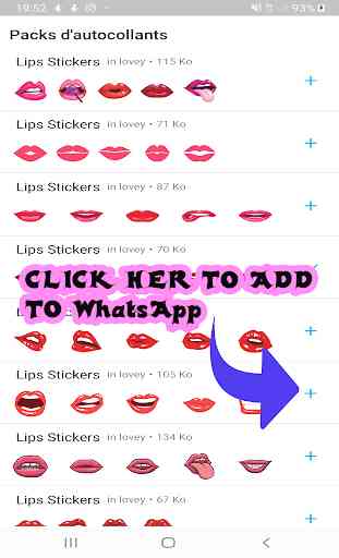 Pegatinas de labios para WhatsApp / WAStickerApps 1