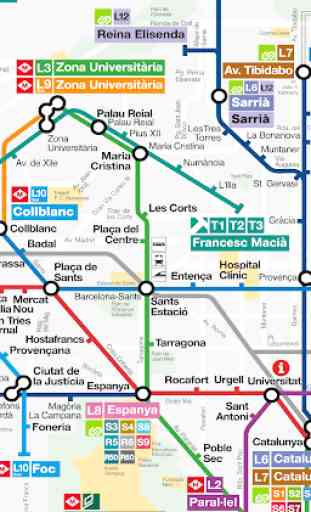Plano Metro de Barcelona 2