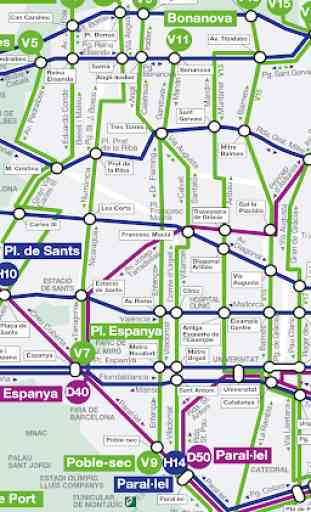 Plano Metro de Barcelona 3