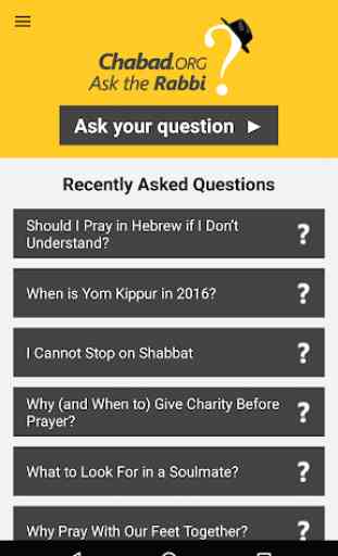 Pregunte al Rabino 1