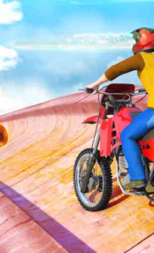 Real Impossible Bike Stunts 2019 : Mega Ramp Games 2