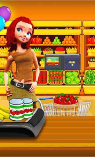 Supermercado Store Cajera  - niños compras juego 2
