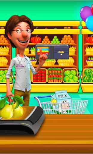 Supermercado Store Cajera  - niños compras juego 4