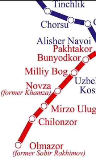 Tashkent Metro Map 3