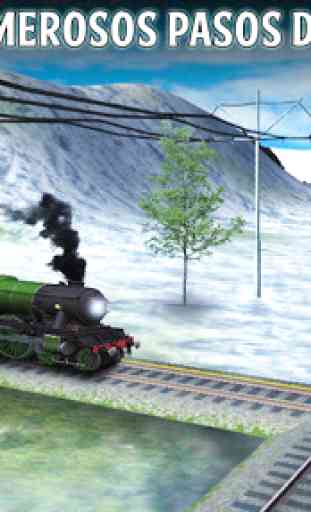 Tren de nieve que conduce Sim 2