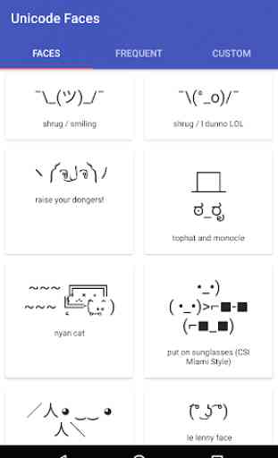 Unicode Faces 1