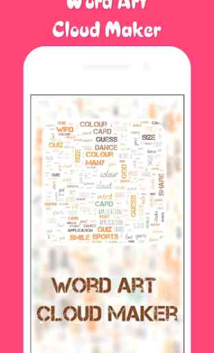 Word Art Cloud Maker : Word Collage Maker 1