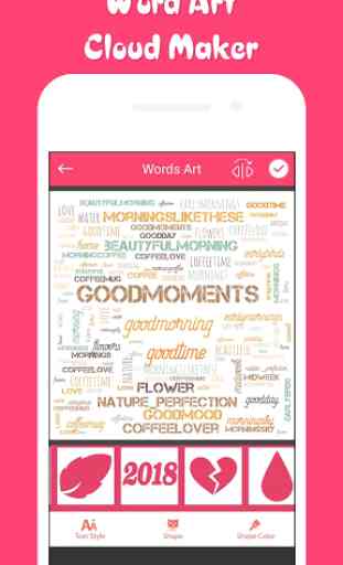 Word Art Cloud Maker : Word Collage Maker 4