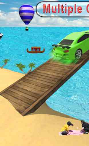 agua carrera de coches flotantes 3