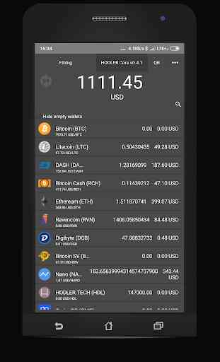 Bitcoin, Litecoin, Ethereum, ERC20, DASH Wallet 1