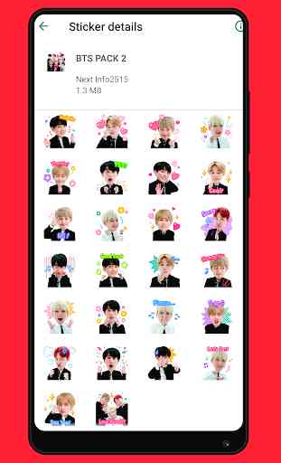 BTS Stickers WAStickers App 3