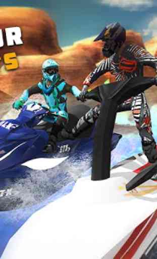 chorro de agua de esquí campeón de carreras en 3D 1