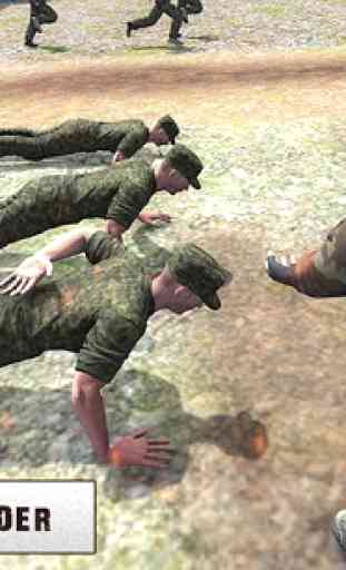 ejército 3D formación: carrera obstáculos + campo 3